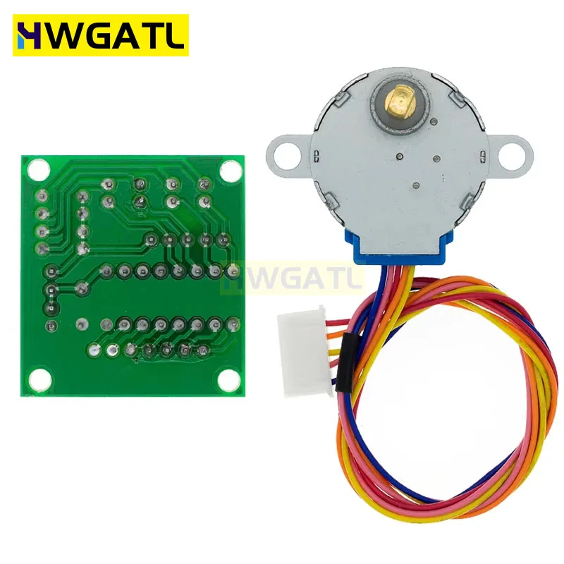 HWGATL 5V 4-Phase 28BYJ-48 DC Gear Step Stepper Motor ULN2003 Driver Board ULN2003 PIC MCU DIY