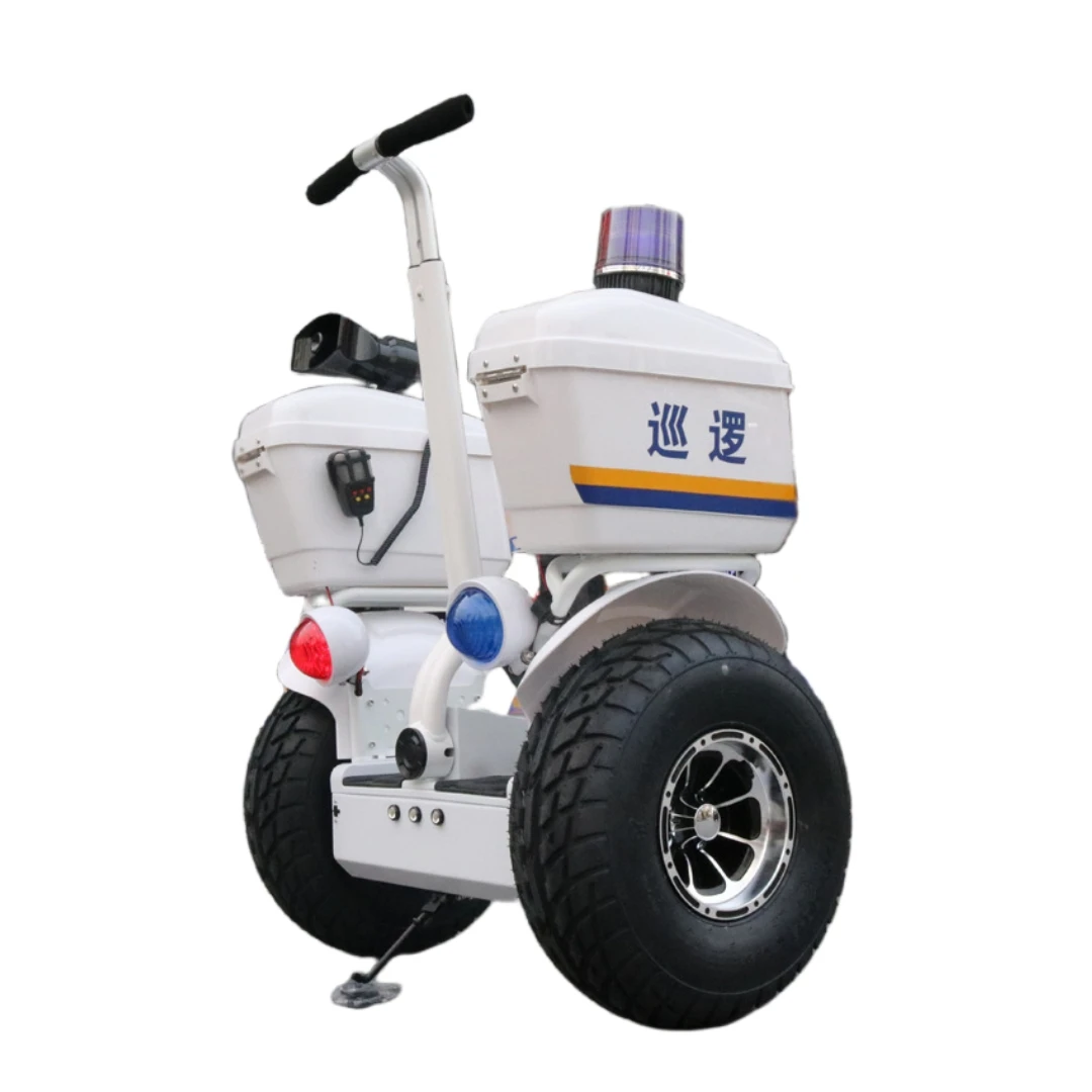 

Patrol Scooter Security Electric Scooter Self-Blancing Escooter 19 Inch Big Tire Speed 20KMH Two Wheel With Strorage Box