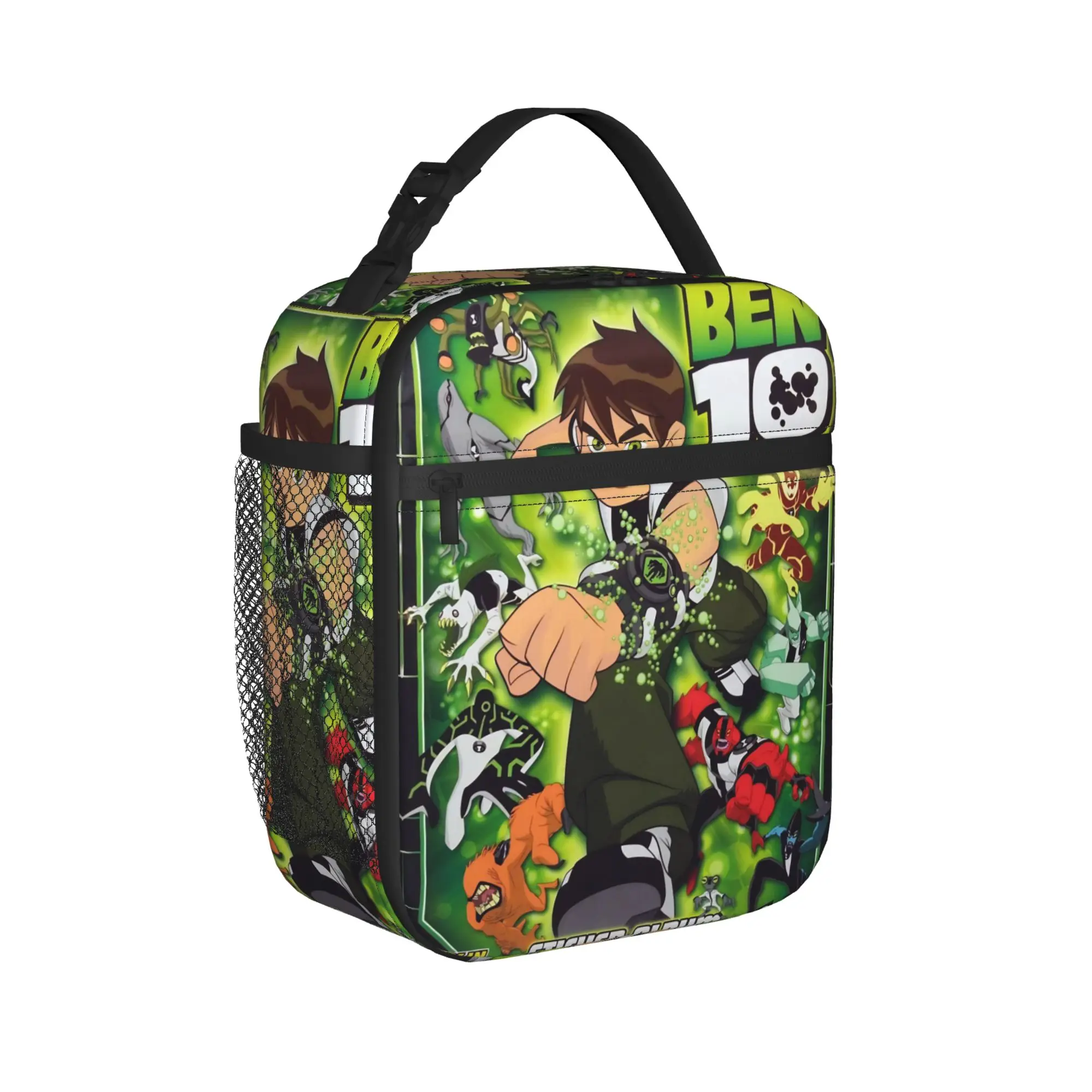Insulated Lunch Box Ben 10 Anime Merch  Lunch Container Causal Cooler Thermal Lunch Box For School