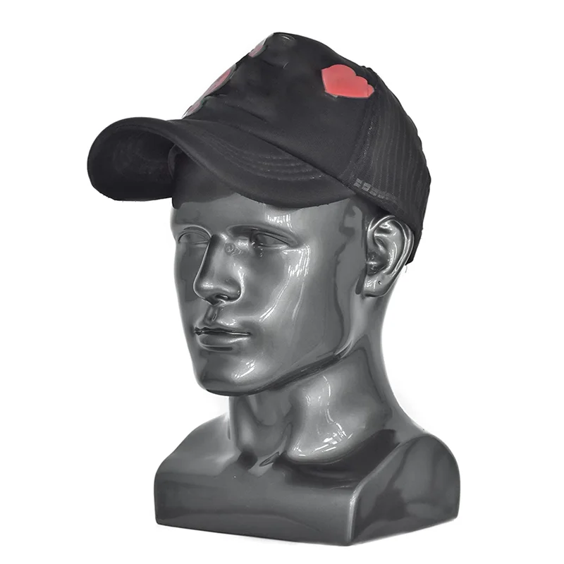 FZFZ ذكر عارضة أزياء رئيس المهنية القزم رئيس لعرض الباروكات القبعات قناع سماعة الرأس