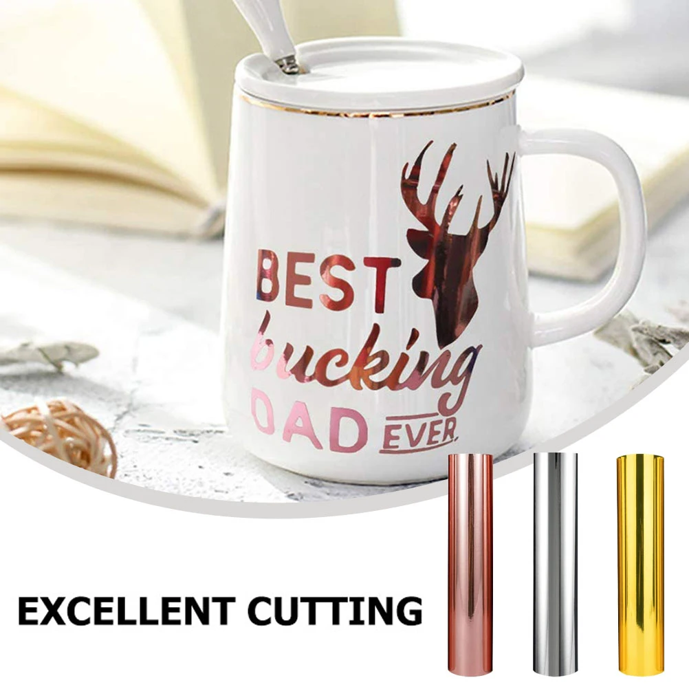 

3pcs PVC Transfer Film for DIY Crafts Compatible Cutting Machines No Residue Vinyl Sheets Supply Metal Transfer Indoor Outdoor