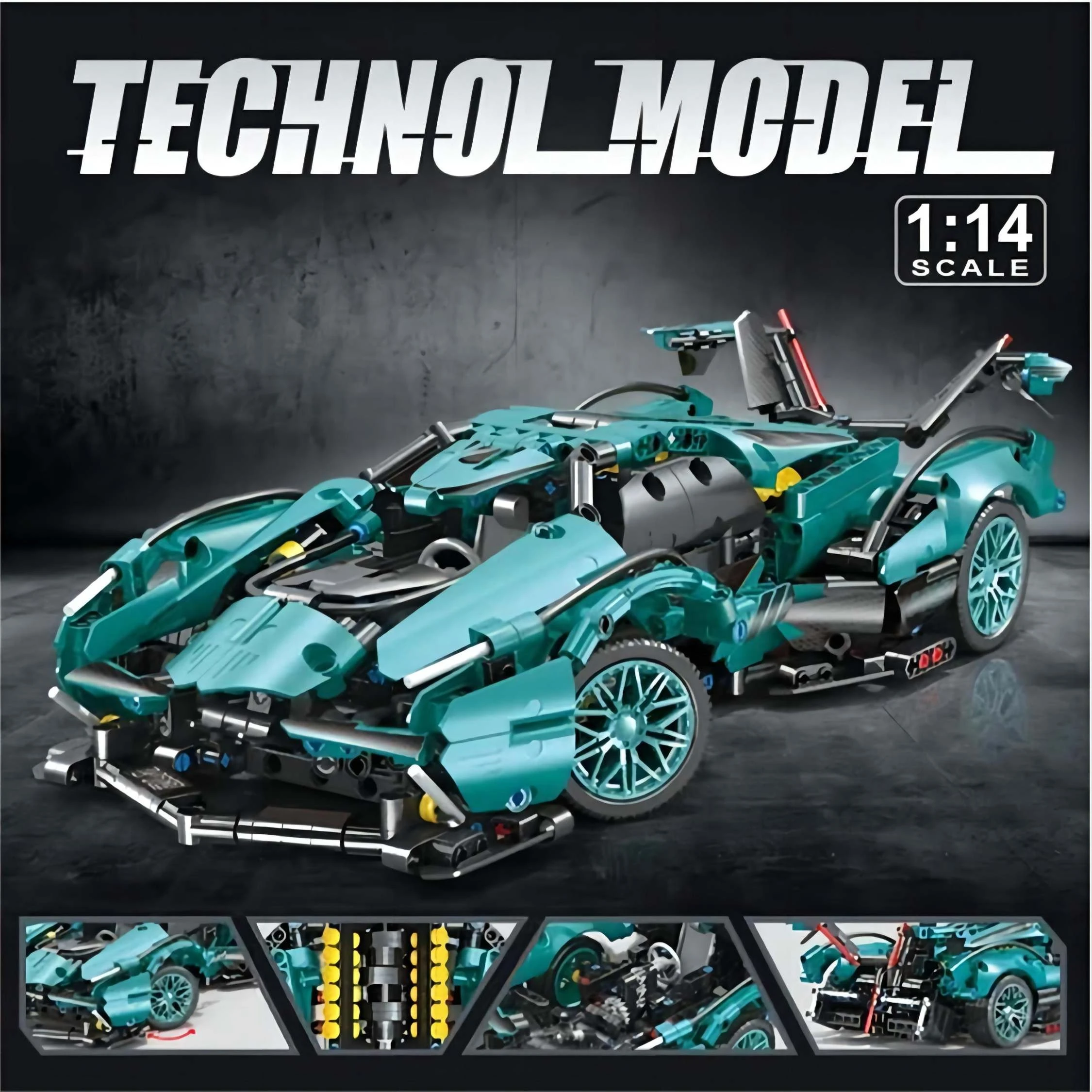 1148PCS tecnico Lamborghinied V12 Super Speed Racing Car Building Blocks modello di veicolo assemblare mattoni giocattoli per regalo per bambini adulti