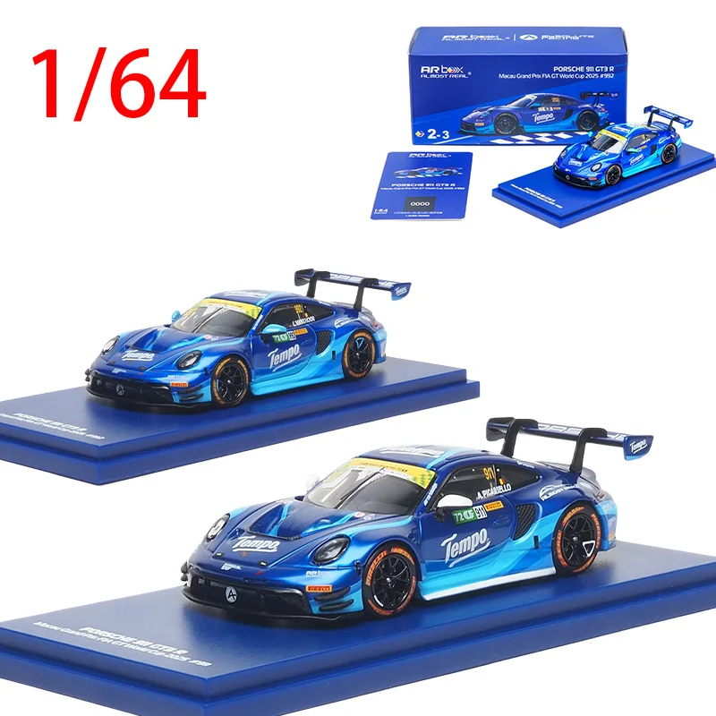 

Литая под давлением модель автомобиля Porsche 911 GT3 R в масштабе 1/64 Macau Grand Prix FIA # 911 Porsche # Оригинальная коробка модели автомобиля из сплава 922.