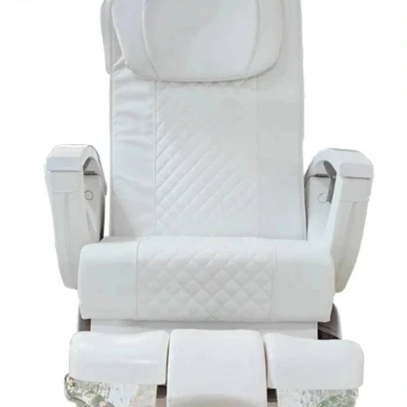 

Luxury Modern White Black Beauty Nail Salon No Plumbing Pipeless Whirlpool Jet Foot Bath Spa Pedicure Massage Chair