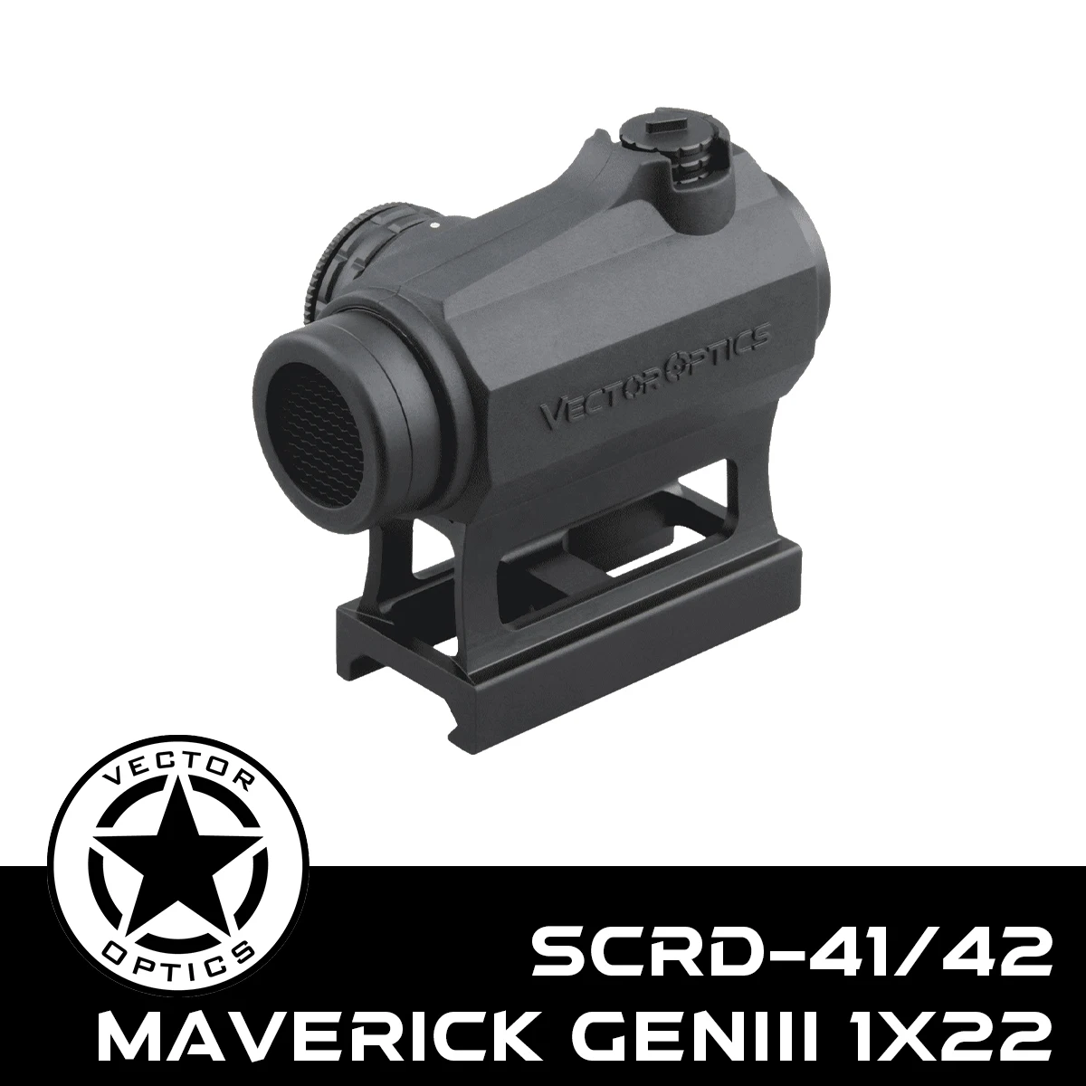 Vector Optics Maverick GenIII 1x22 Rubber Cover Red Dot Scope Reflex Collimator Sight For Real Firearms Hunting,CQB,Competition