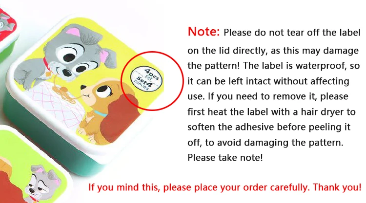 Nette Cartoon Tier Muster Bento Box kinder Tragbare Obst Box Kinder Mini Snack Box Lunch Box 4 teile/satz – Detail 1