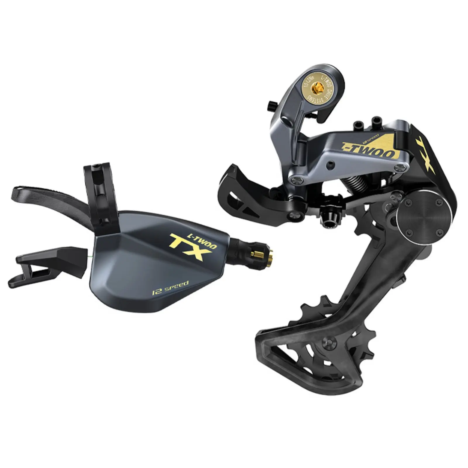 

Комплект трансмиссии для горного велосипеда на 12 скоростей: управление переключением передач и двойное управление переключателями скоростей, карбоновое волокно