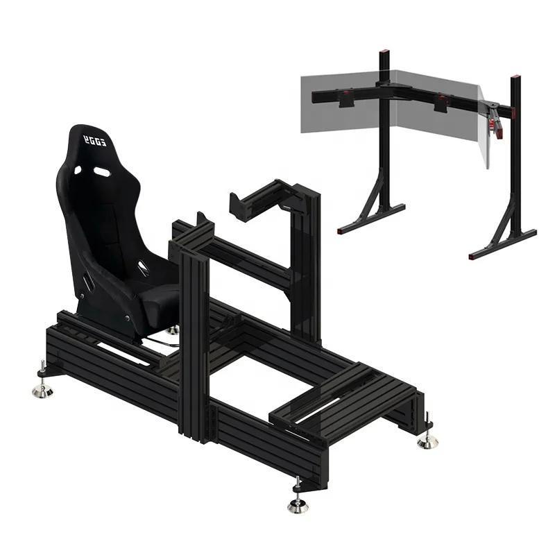 Maßgeschneiderte Sim Rig Racing Simulator Single Screen Mounts Triple Screen Hanger Stands TV Bracket Monitor VESA Mount Stand