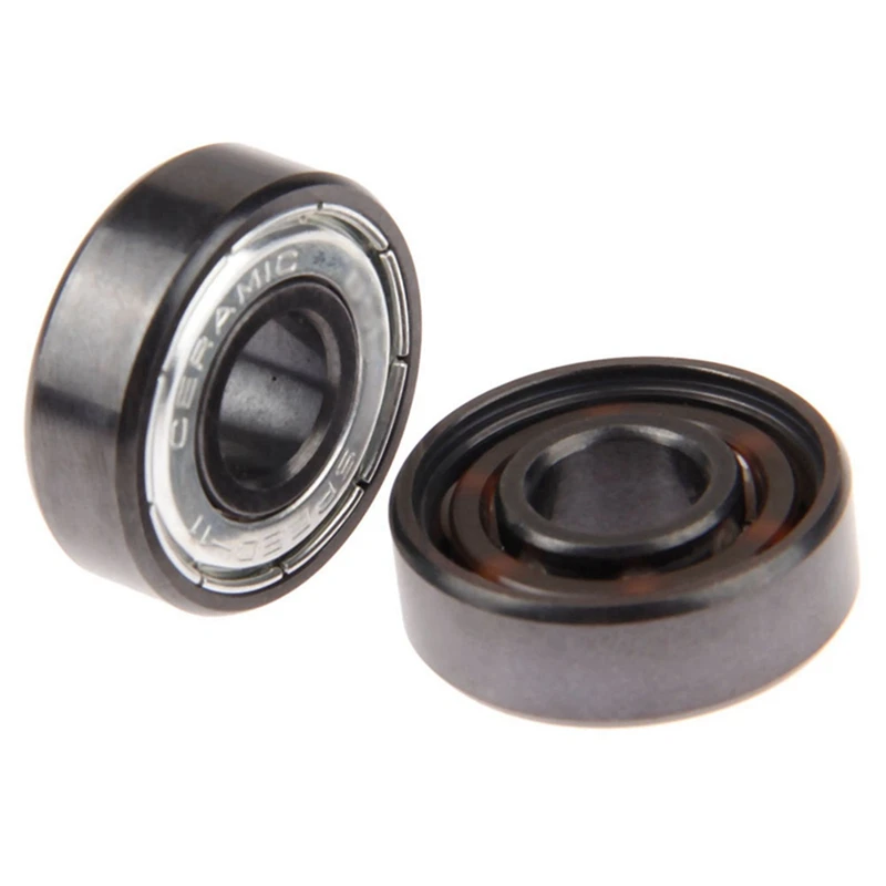 32Pcs BSB 608 ABEC-11 6 Bead Ceramic Skateboard Bearings Roller Skate Bearings Ice Skate Bearings Long Board Bearings