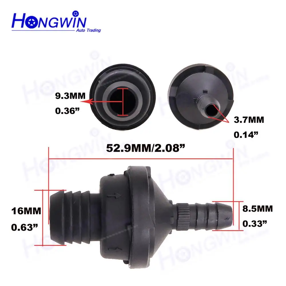 PCV 34331160183 1160183 Check Valve For BMW 323is iC E36 325iC 328i M3 B30 B32 E46 325Xi 330Ci Z3 Z4 E85 325ti Brake Booster