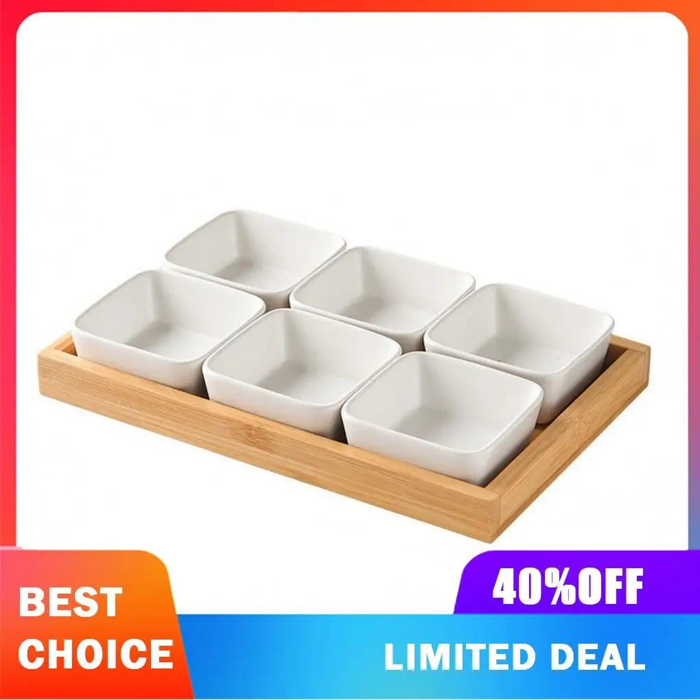 Elegant Chip And Dip Bowl Set With Wooden Tray Hosting Platters And Serving Dishes Aesthetics By