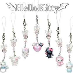 Sanrio personaggi Angels And Demons Series Pochacco hellobykitty Cinnamoroll Kuromi My Melody Girl Heart Cute Doll Pendant Kid Toy