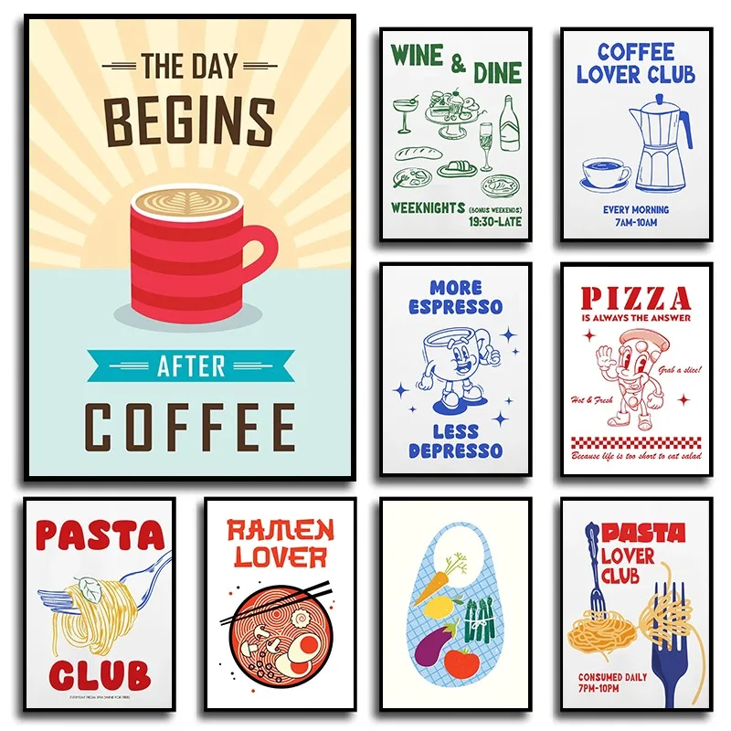 Retro Pizza Coffee … - image