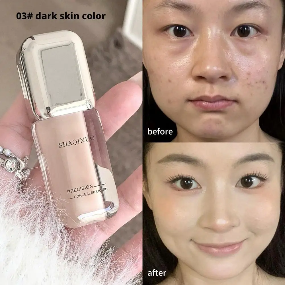 2025new corretivo líquido de longa duração 3 cores corretivo cosméticos marcas de acne manchas círculos escuros precisão corretivo líquido