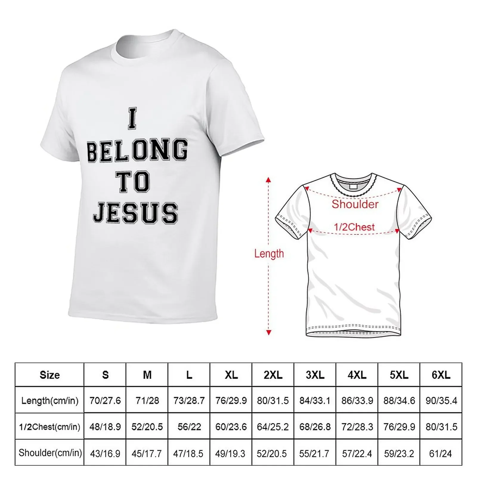 I belong to Jesus T-Shirt customs plain clothes plain t shirts men