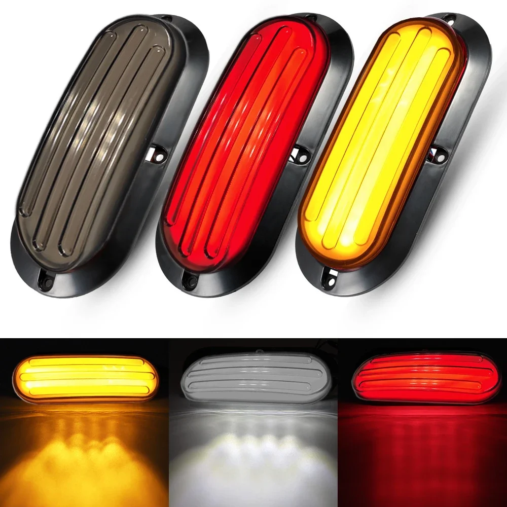 

2x74LED 12V/24V Автомобильный прицеп Грузовик Дневные ходовые огни DRL сигнальная лампа или стоп-сигнал со стробоскопическим предупреждением SUV RV Van