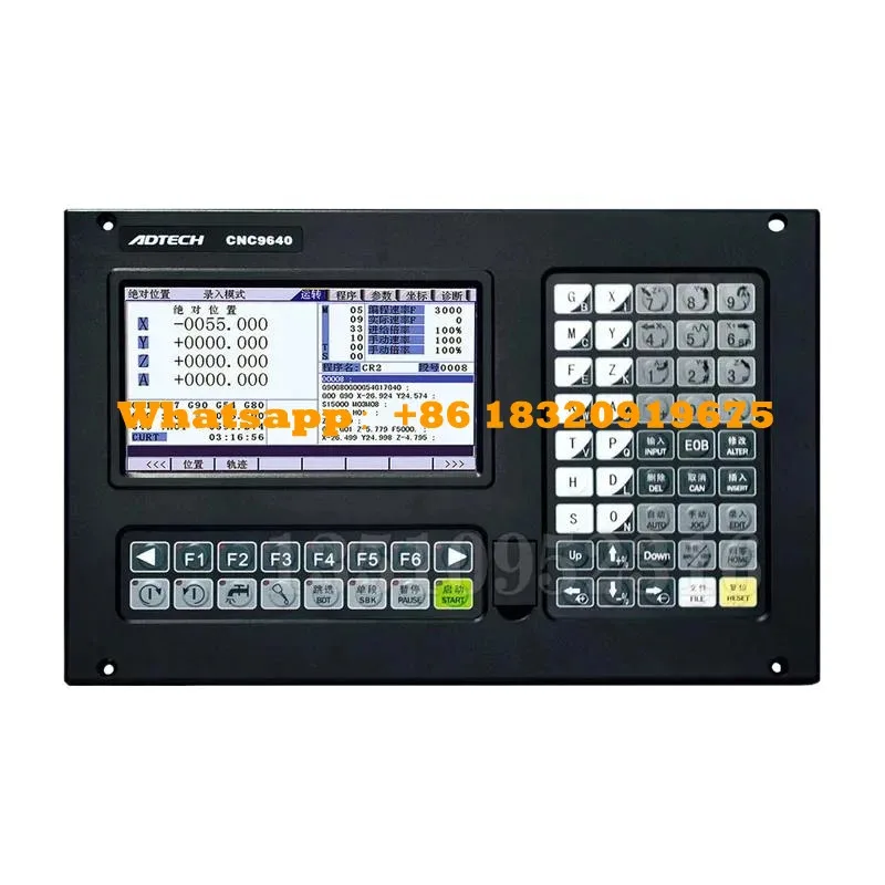Обновление Adtech Cnc9640/Cnc9650 4-осевой 5-осевой контроллер для замены 2-осевой Cnc9620 с новейшим процессором и большой памятью (512 МБ)