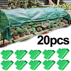 Plastic Greenhouse Film Clamps, Garden Shed Row Cover, Netting Shading, Túnel Hoop, Clipes para Diâmetro Exterior, Suporte de Estacas de Plantas