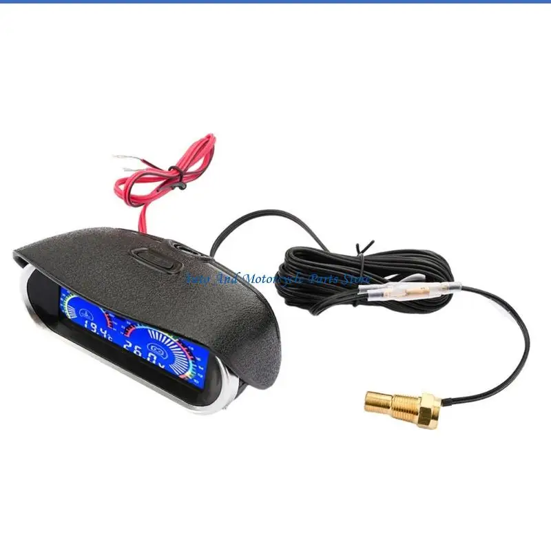 P9FD 12V 24V LCD-Messgerät für Wassertemperatur- und Voltmeter-Messung mit digitaler Anzeige und Universal – Detail 5