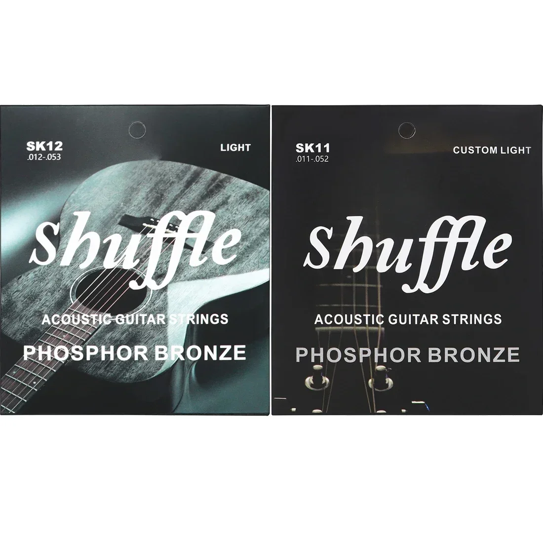 3/5/10Set Shuffle Corde per chitarra acustica SK11 SK12 Corde per chitarra con rivestimento in bronzo fosforoso con nucleo in acciaio ad alto tenore di carbonio esagonale