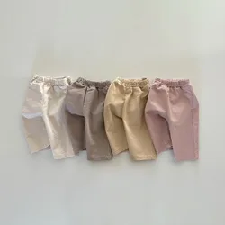 Pantalones informales para bebé, pantalón holgado de algodón fino, bombacho, ropa para niño y niña, novedad de verano 2024