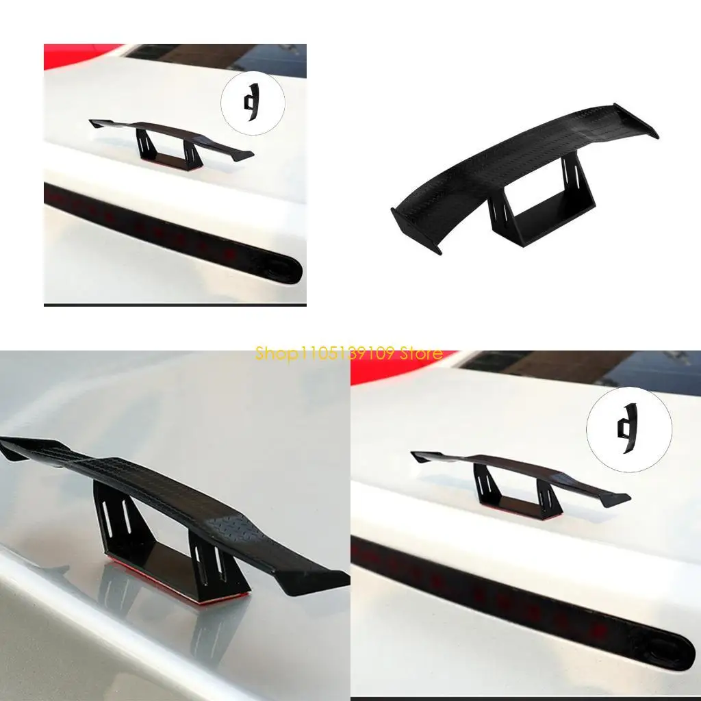 

Weatherproof Car Exterior Decoration Decal Adhesive Backing Mini Spoiler Sticker Universal No Drill Required Lightweight