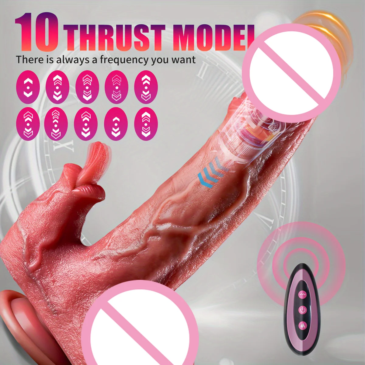 

Realistic Dildo Vibrator with Tongue Silicone Cock for G-spot Stimulation Tickle Big Penis Dick Female Sex Toys Anal Dilator