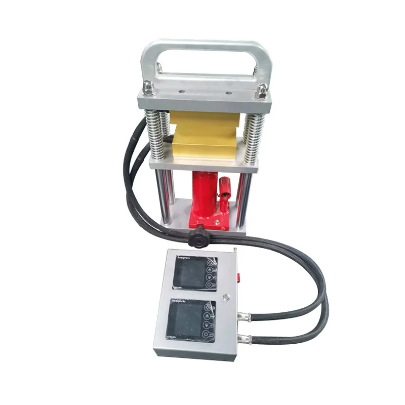 

7.5x12.5cm upper and lower double heating plates 5 tons manual hydraulic rosin pressing machine accessories 1200W