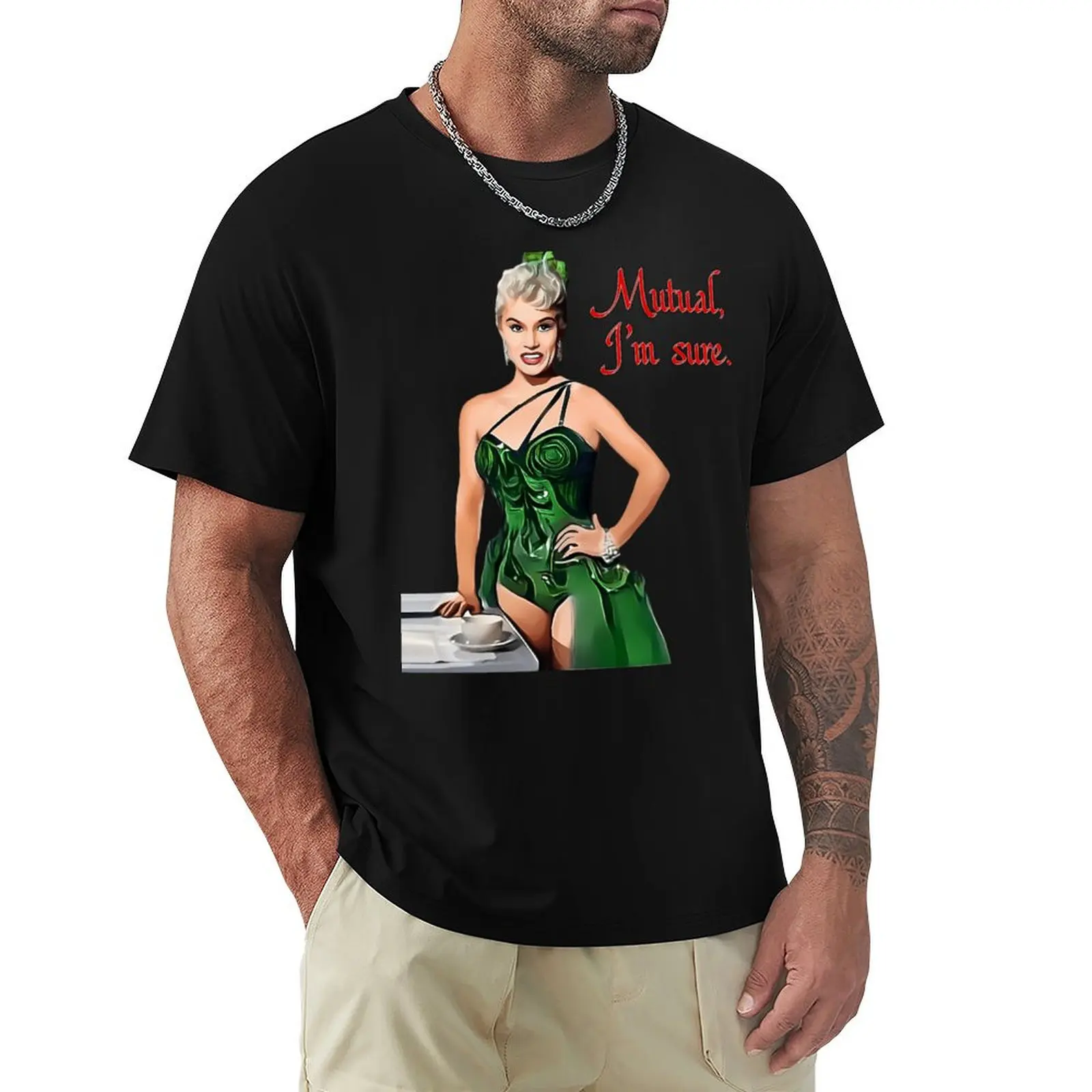 

Mu.tual Im Sure - White Christmas - Green T-Shirt valentines clothes funny meme t-shirts heavy weight t shirts for men