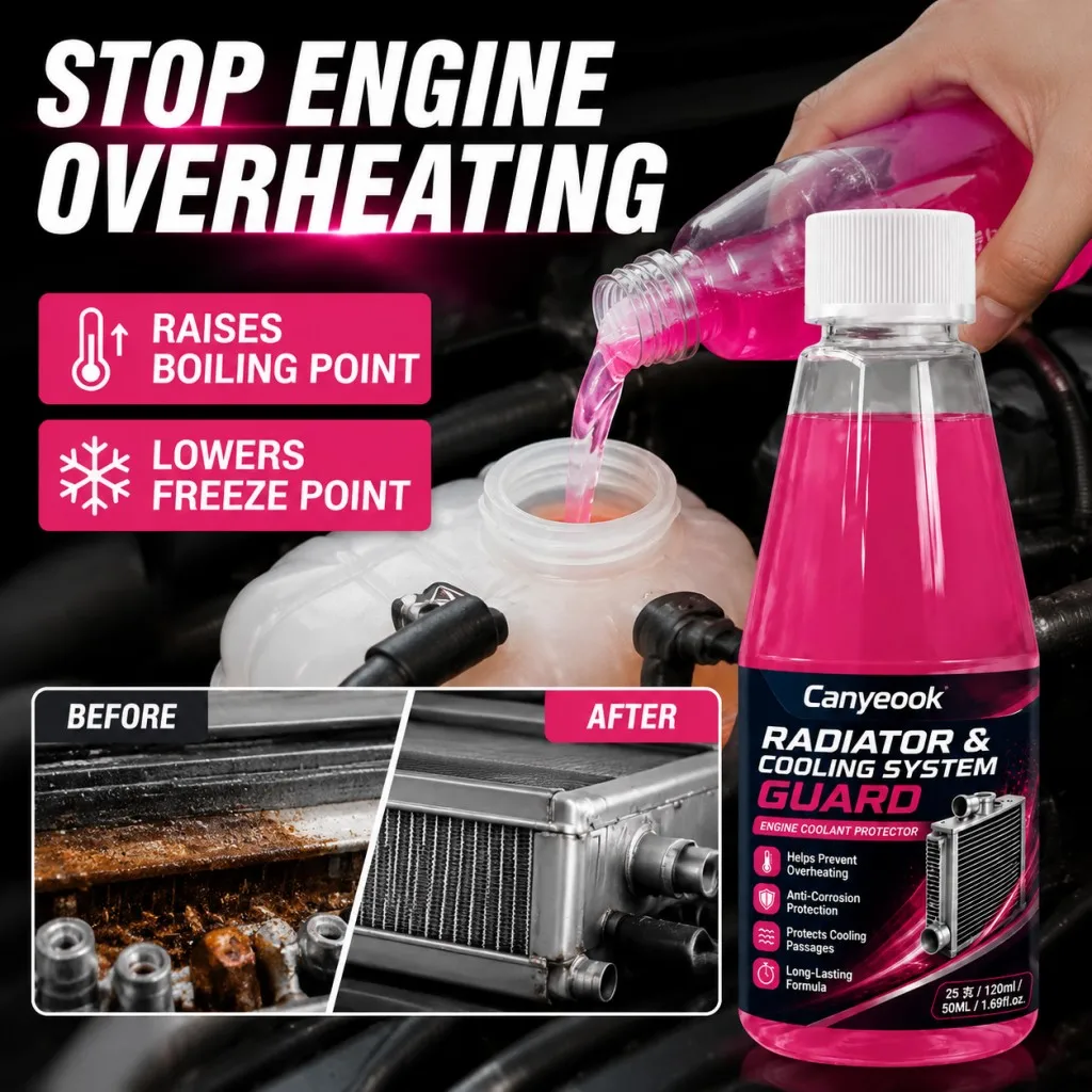 CANYEOOK Radiator Coolant Additive 200ml Prevent Overheating Freeze Rust Corrosion for Car Truck Motorcycle Cooling System