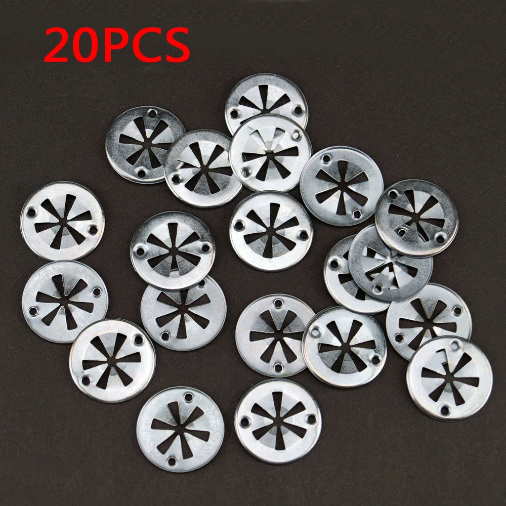 

20x Steel Car Seat Clamping Plate Washer Covers Mounting Clips Heat Shield N903-350-04 N90335006 For VW Audi Ford Seat Skoda