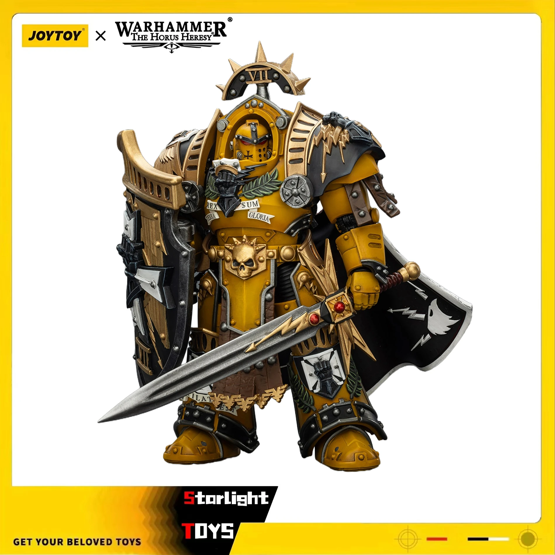 

【Предпродажа】JOYTOY Warhammer 40K Imperial Fists Legion Praetorin Tartaros Terminator Armor Vigil StormShield 1/18 Фигурка