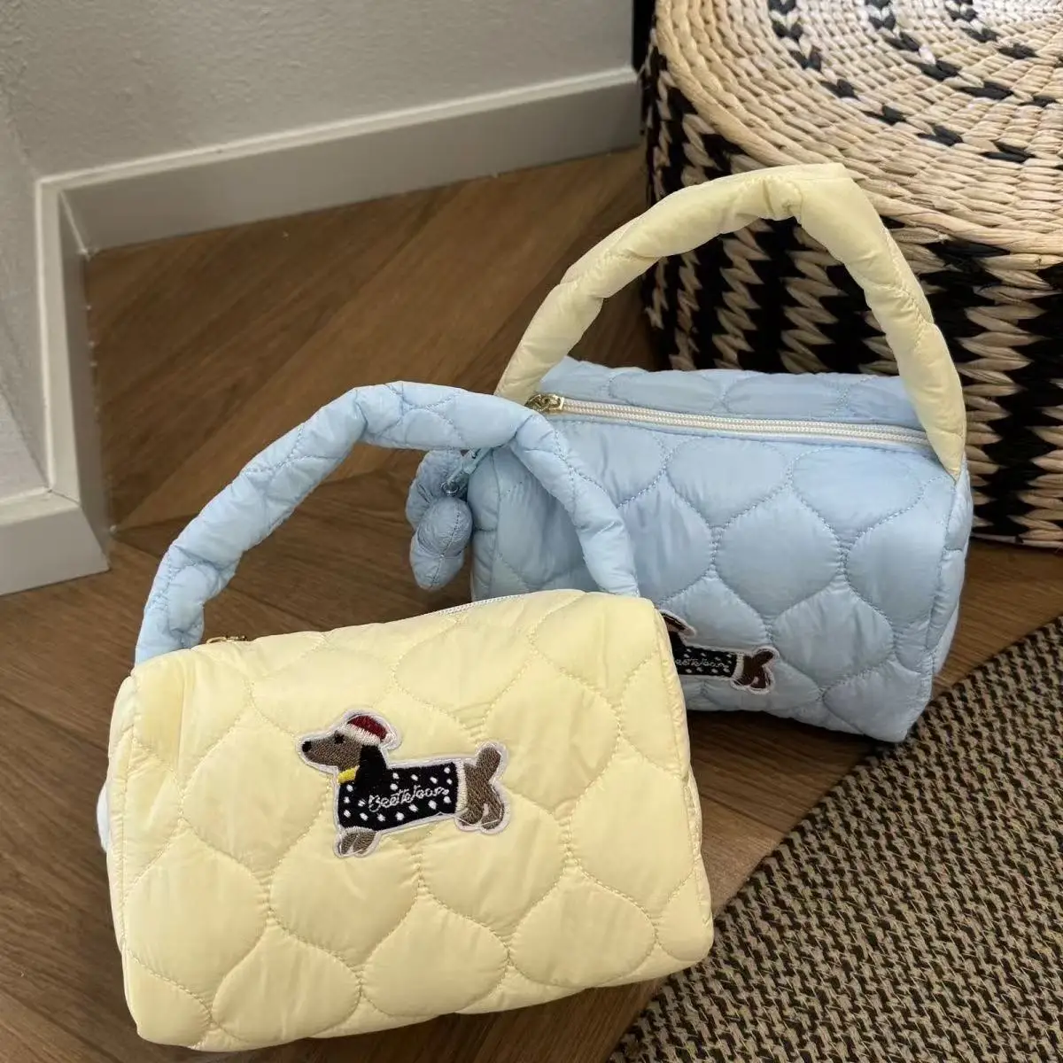 

Cute Dachshund Dog Makeup Bag Large Capacity Portable Travel Cosmetic Organizer Tote