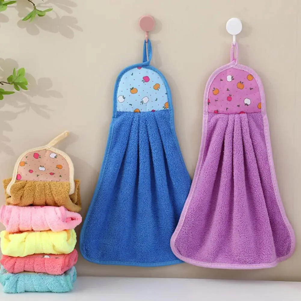 1pcs Small Hand Towels for Kitchen Bathroom Coral Velvet Soft Quick Dry Absorbent Cleaning Cloths Home Sauna Terry Towel
