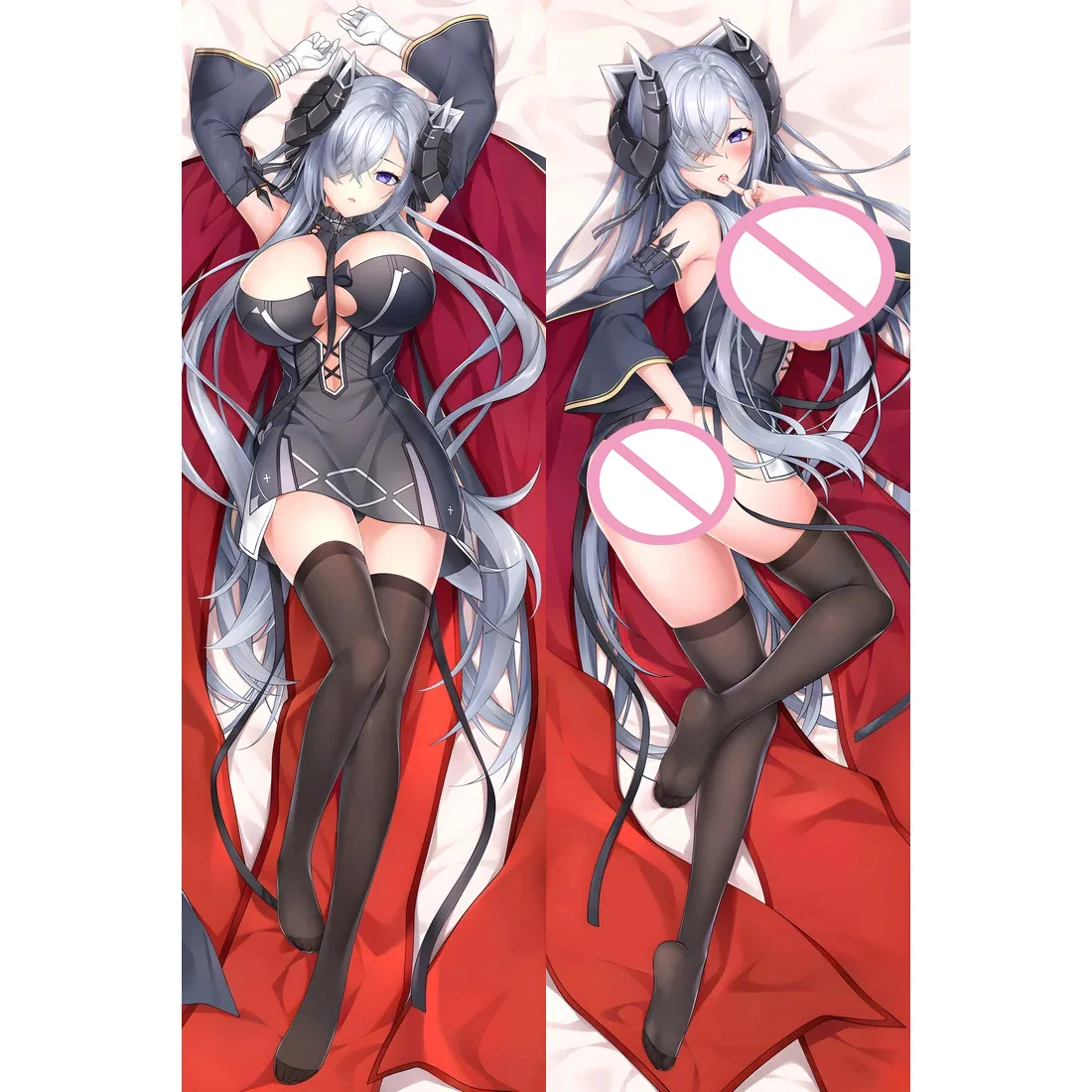 

Azur Lane August von Parseval Anime Pillow Cover Dakimakura 2 Side Printed Hugging Body Pillowcase Cushion Cover Bedding Decor