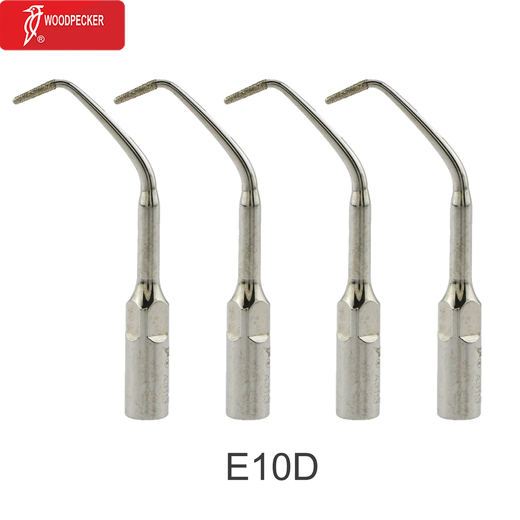 WOODPECKER Dental Ultrasonic Diamond coated Tips E10D Compatible Fit EMS Handpiece