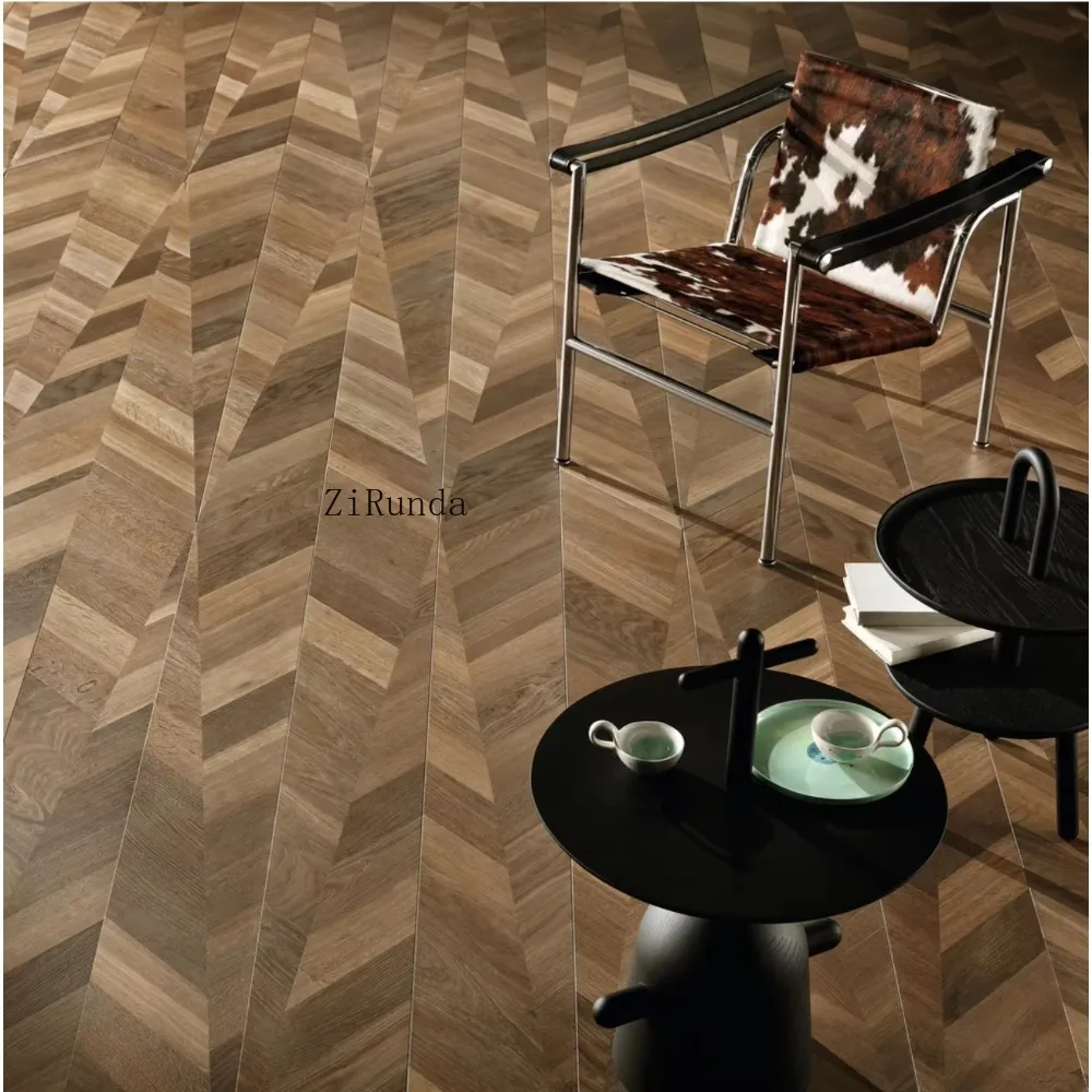 맞춤형 버전14mm 다층 모던 브러쉬드 오크 엔지니어드 우드 바닥재