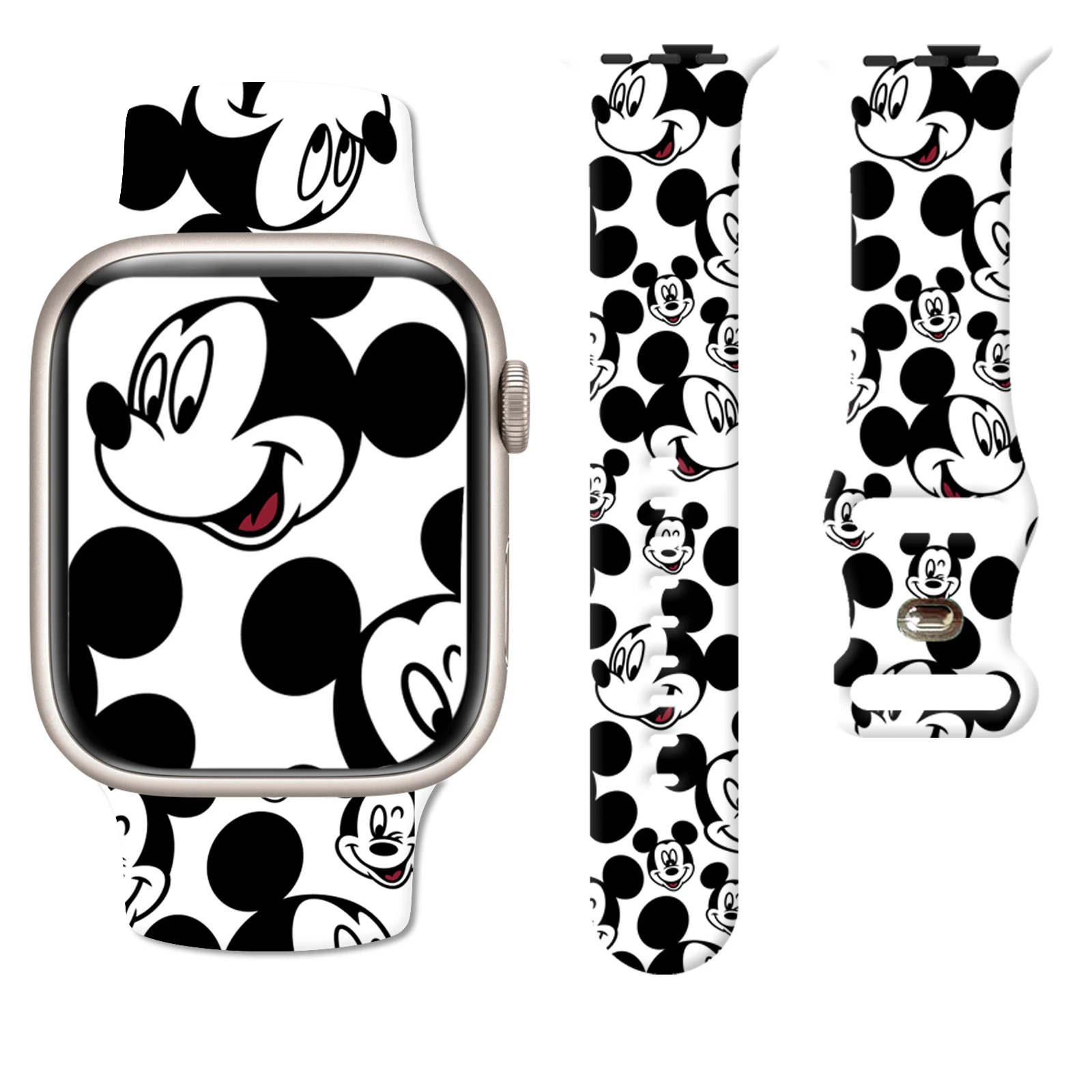 

Disney Mickey1 for Apple for Apple Watch 11 10 9 8 7 Silicone Band Replacable Bracelet for iWatch 46mm 42mm 41mm 40mm Watchband