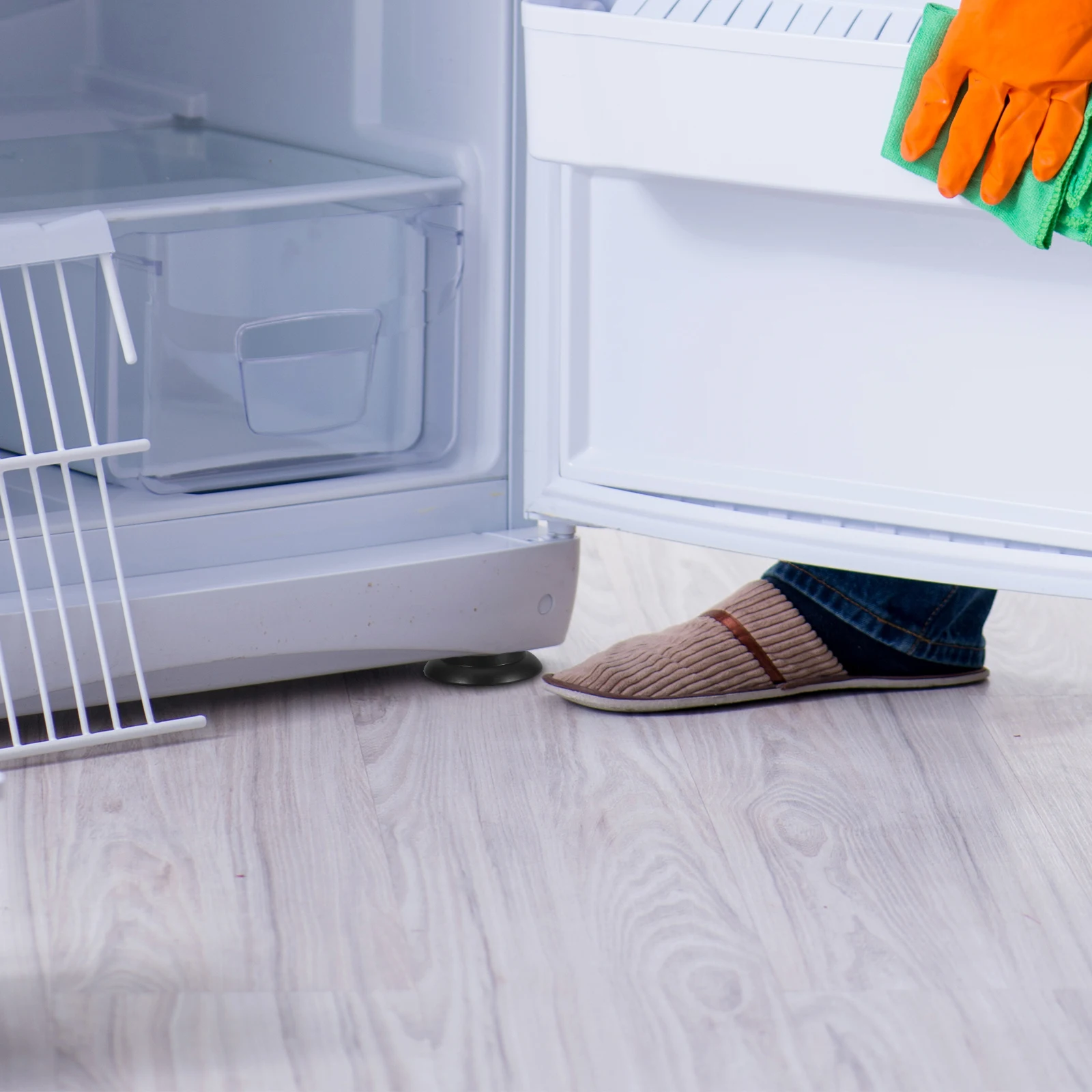 

12pcs Refrigerator Stabilizer Pads Anti-Vibration Non-Skid Base For Freezer Piano Furniture Floor Protection Durable Leg