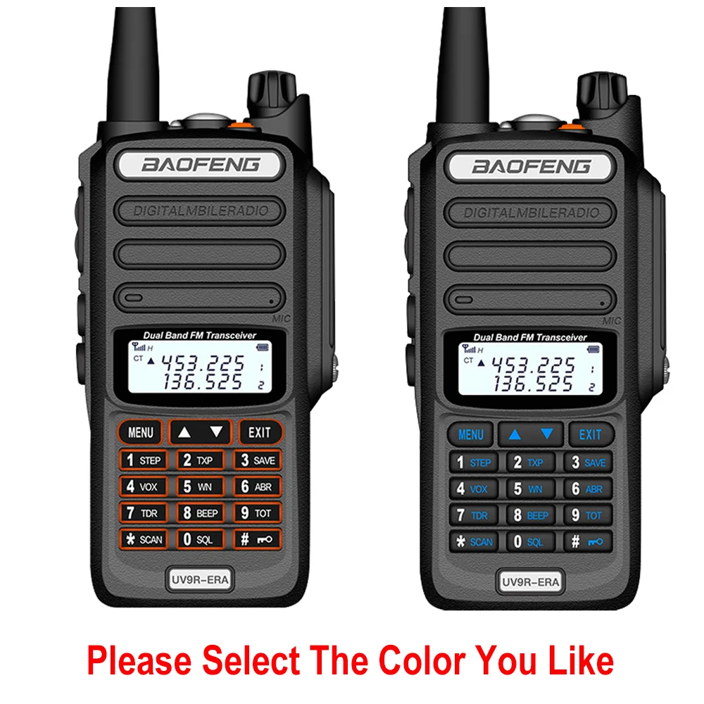 Two Way Radio Baofeng Walkie Talkie UV9R ERA Plus 128 CH 9500mAh VHF UHF Handheld 2 Way Radio Ham CB Radio Comunicador