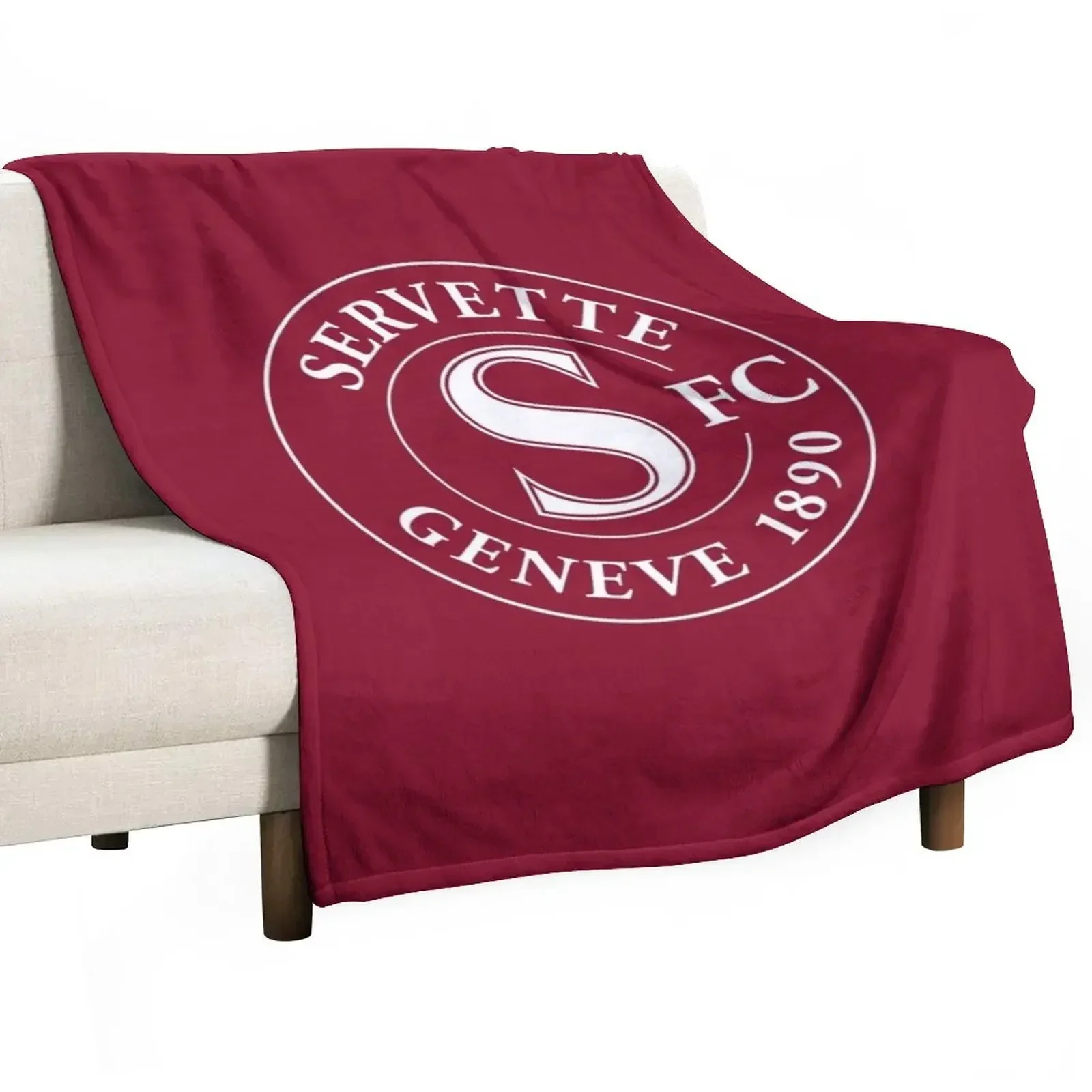 Cobertor Decorativo Servette Geneve 1890, Cobertor Macio e Confortável para Decoração de Casa