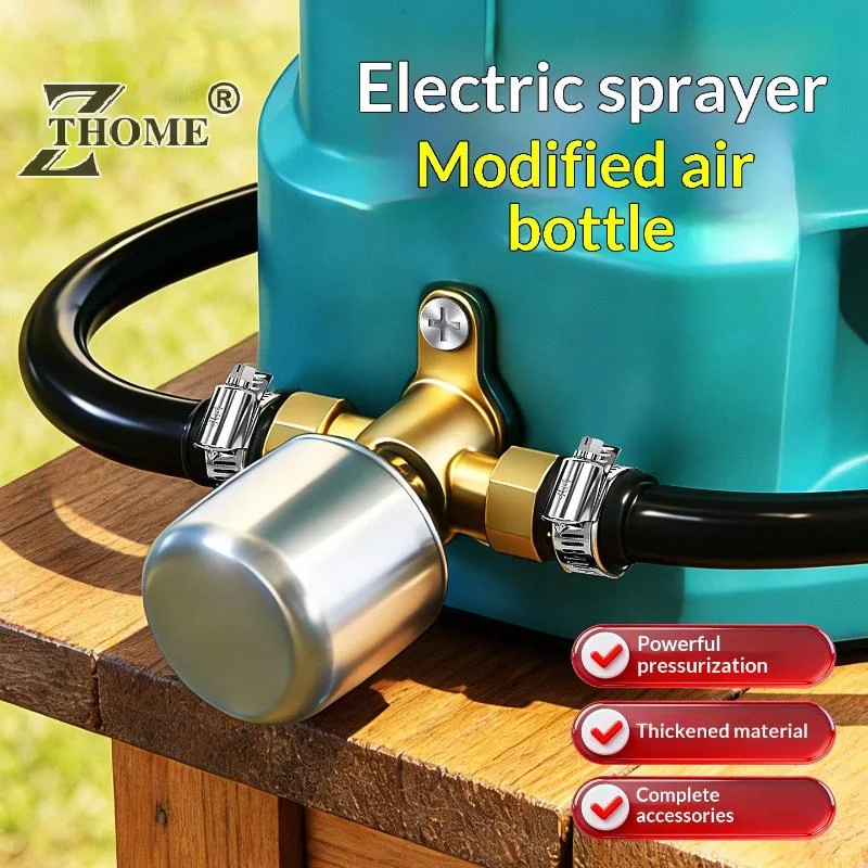 Removable Sprayer Pressure Cylinder Full Copper High Pressure Electric Sprayer Air Tank Corrosion-Resistant Booster Pressure