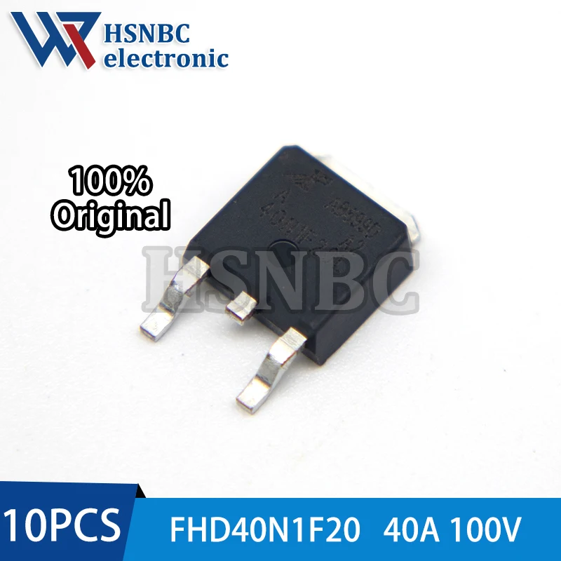 

10PCS FHD40N1F20 40N1F20 FHD40N1F20LA TO-252 100V 40A N-channel Power MOSFET Transistor 100% New Original