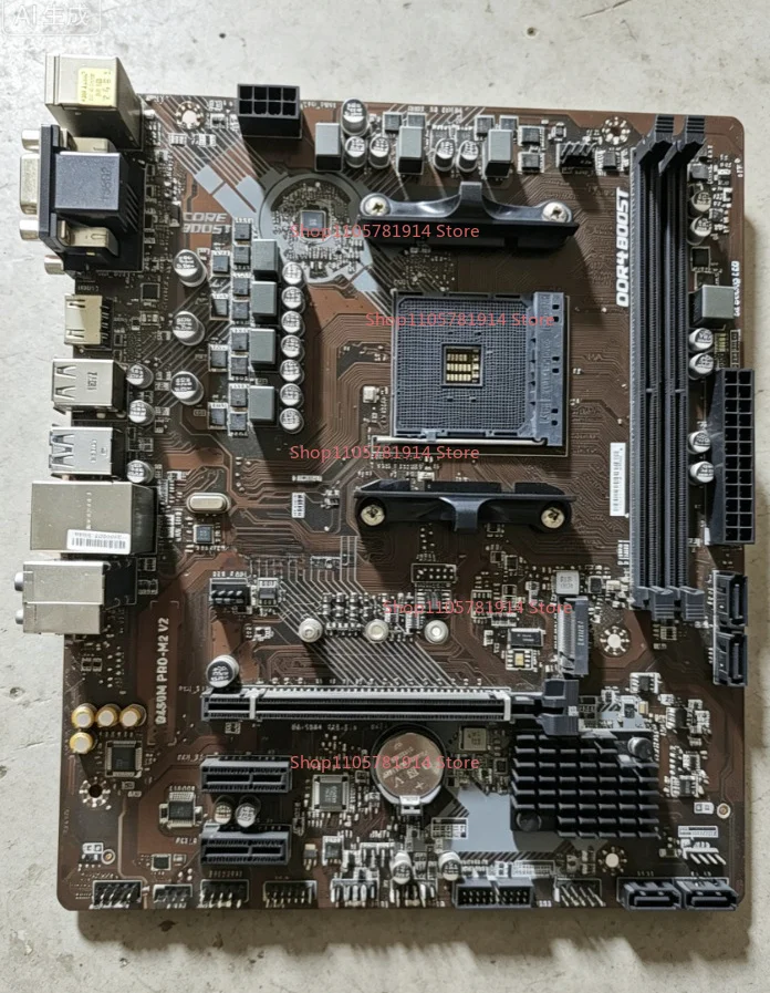 For MSI B450M-PRO-M2 V2 AM4 DDR4 Desktop Computer Main Board with Bezel