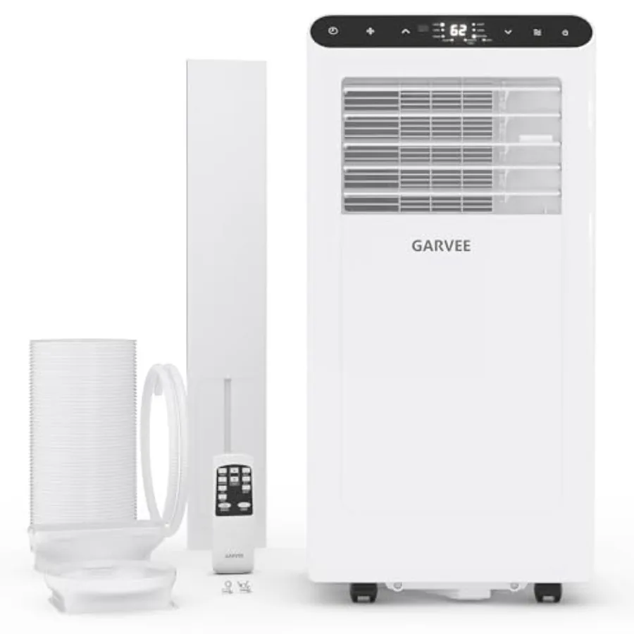 

Портативный кондиционер мощностью 8000 BTU для помещений площадью до 350 кв. футов. Бело-черный панельный пульт дистанционного управления, осушитель воздуха 48 дБ, вентилятор, режим сна, 24-часовой таймер