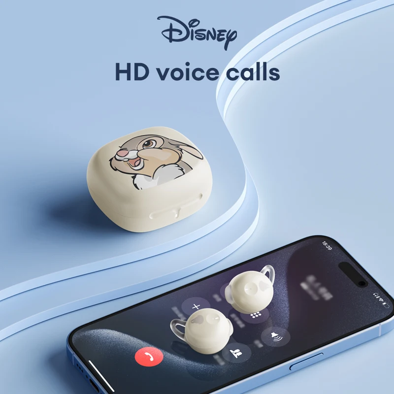 Cute Disney QS-O05 Wireless Earphone V5.4 Bluetooth Hearphone Noise Reduction Technology HD Gaming Earbuds Comfortable To Wear