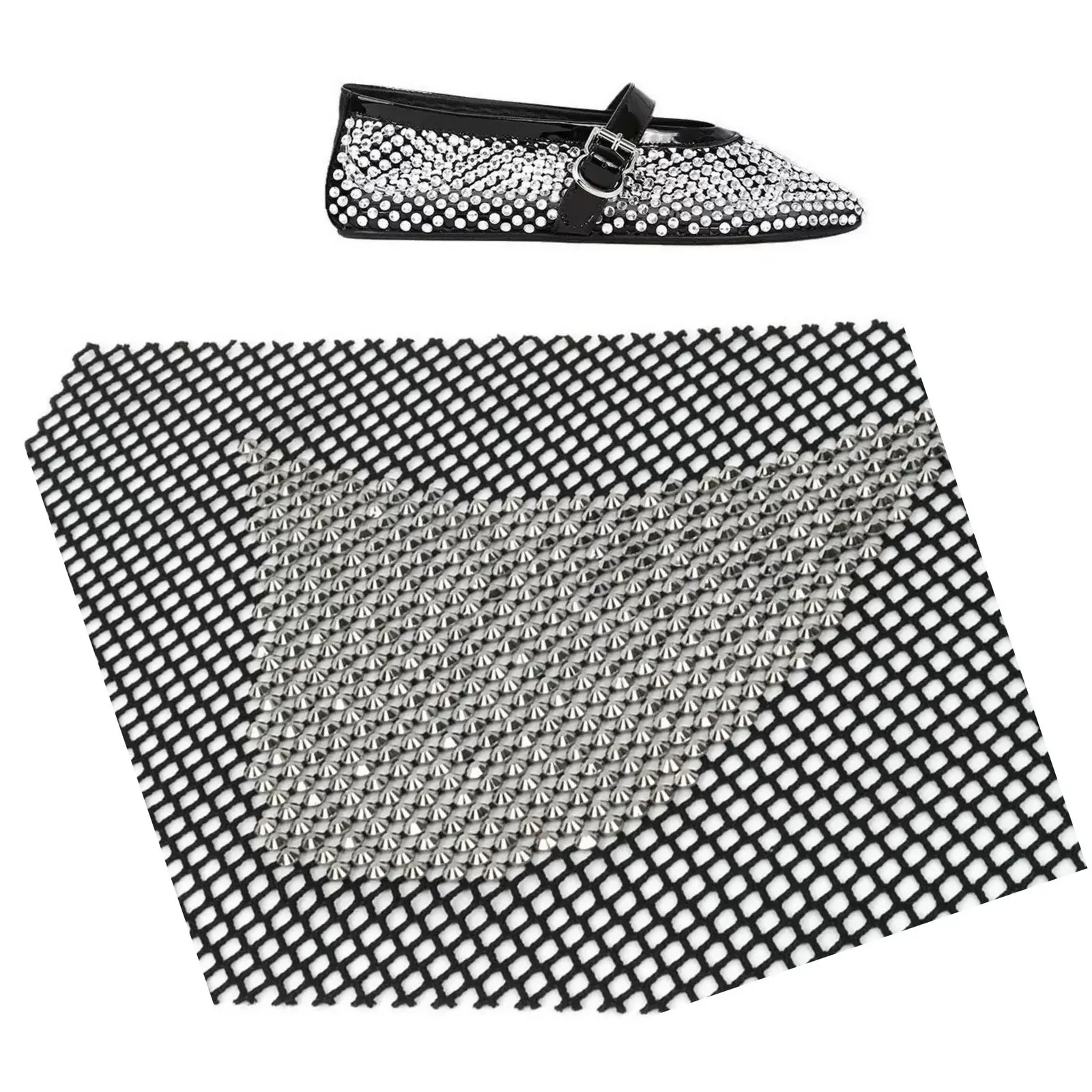 

10 шт. (5 пар) блестящая хрустальная сетка со стразами, рыболовная сеть, полые аксессуары для сандалий, аксессуары для обуви своими руками