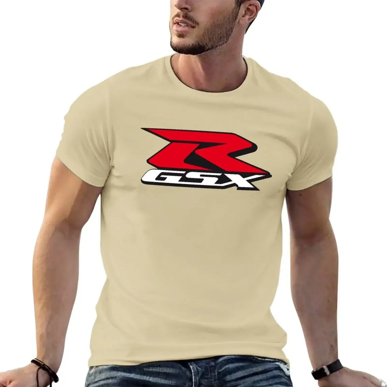 تي شيرت دراجات نارية كبير الحجم للرجال ، تي شيرتات جرافيك ، قميص تمرين ، قمم قطنية مضحكة ، مخصص ، Gsxr ، الهراجاكي #3
