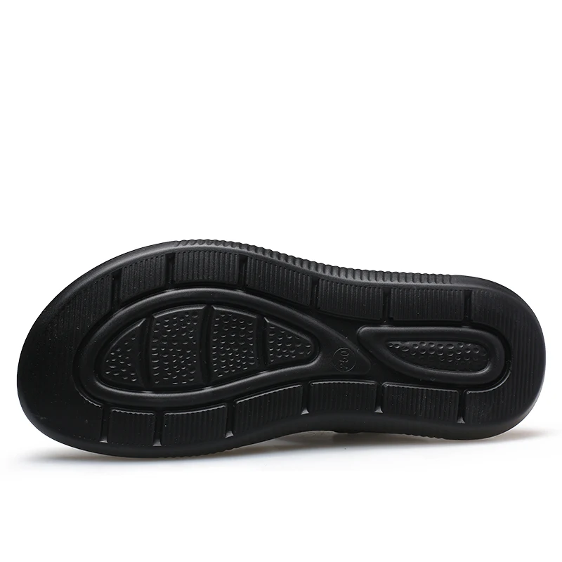 

Летние пляжные повседневные мужские удобные сандалии без шнуровки с резиновым верхом, дышащая подошва, модная мужская обувь