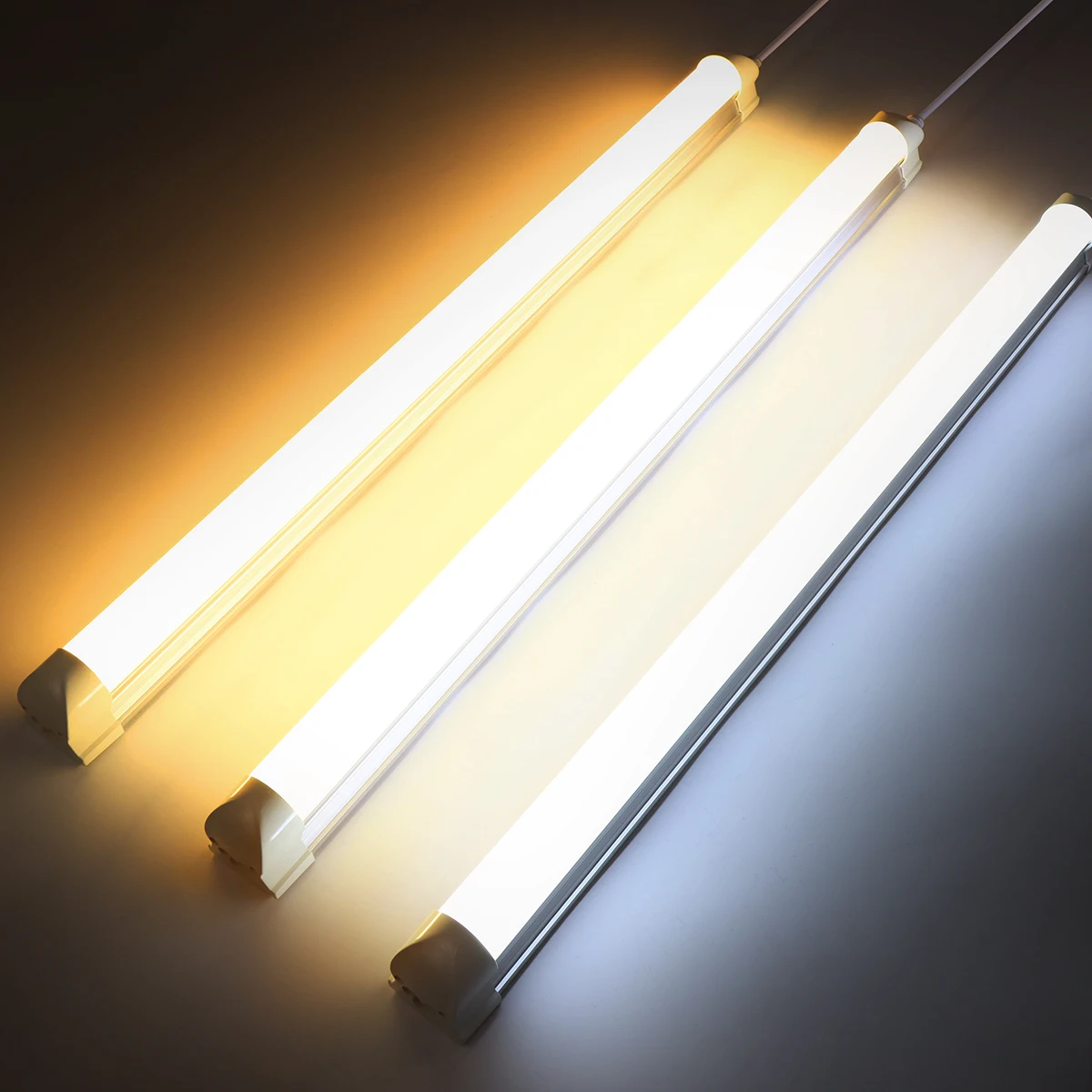 T8 LED Tube Lamp 220V 50CM LED Light Bar For Home Cabinet Garage Warehouse Lighting Night Lamp With EU Power Plug